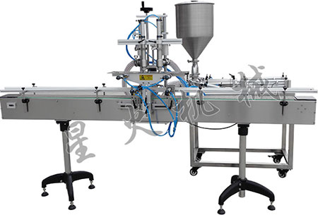 雙頭自動辣椒醬顆粒醬狀灌裝機