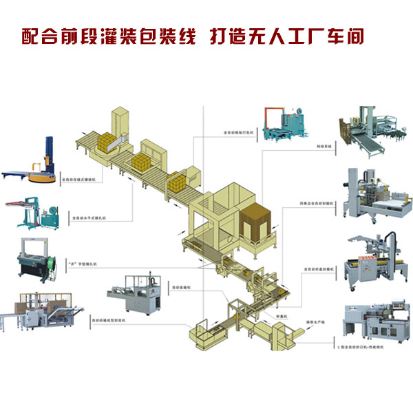 全自動包裝生產(chǎn)流水線設備-后道自動化包裝系統(tǒng)